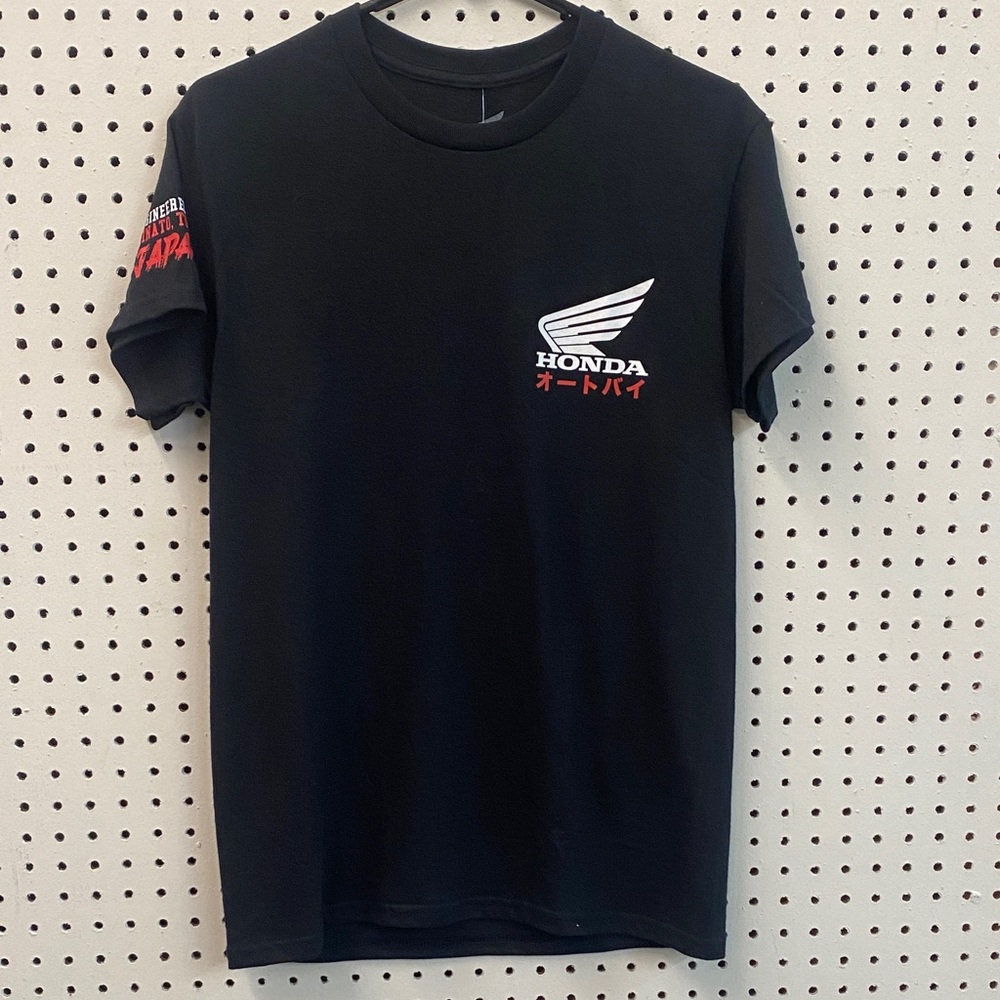 HRC Honda Racing Japan Black Short Sleeve Men's Tee